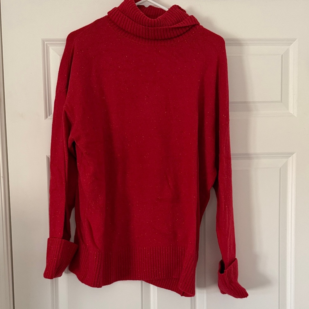 Old Navy Cozy Red Turtleneck Sweater